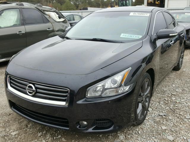 1N4AA5AP9EC471067 - 2014 NISSAN MAXIMA S BLACK photo 2