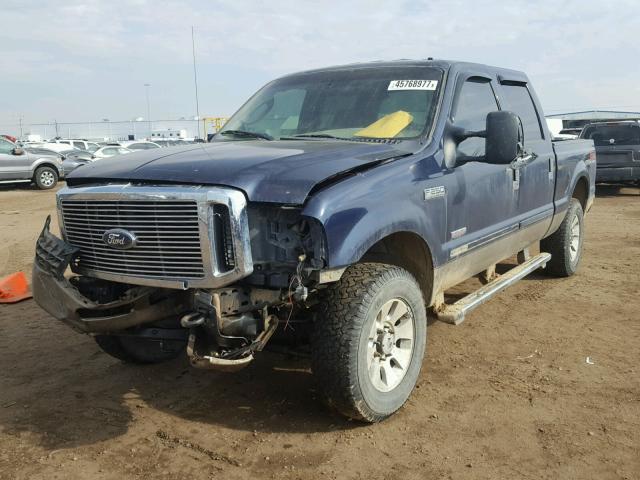 1FTSW21P37EA70751 - 2007 FORD F250 SUPER BLUE photo 2