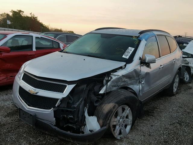 1GNKRGED1BJ360613 - 2011 CHEVROLET TRAVERSE L SILVER photo 2