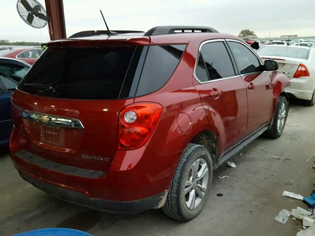 2GNALDEK8D1194971 - 2013 CHEVROLET EQUINOX LT RED photo 4