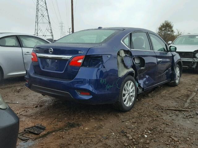 3N1AB7APXGY286493 - 2016 NISSAN SENTRA S BLUE photo 4