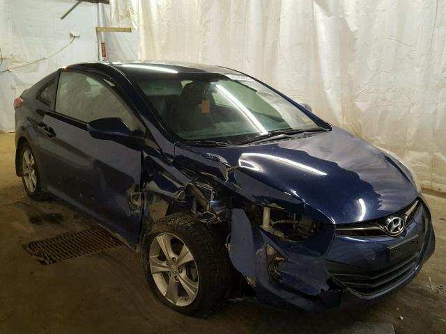 KMHDH6AE4DU006000 - 2013 HYUNDAI ELANTRA CO BLUE photo 1