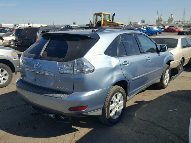 2T2HA31U65C079458 - 2005 LEXUS RX 330 BLUE photo 4