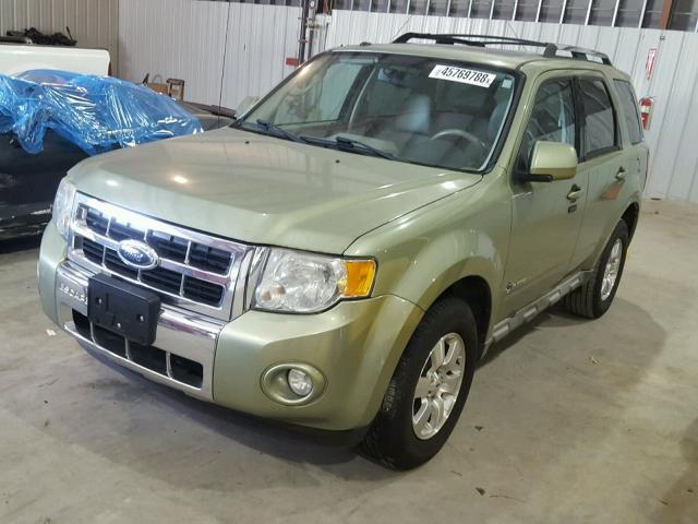 1FMCU49349KC33365 - 2009 FORD ESCAPE HYB GREEN photo 2