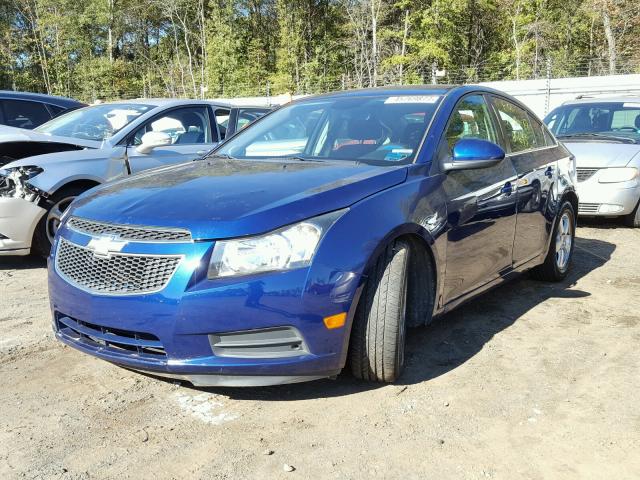 1G1PC5SB3D7177603 - 2013 CHEVROLET CRUZE LT BLUE photo 2