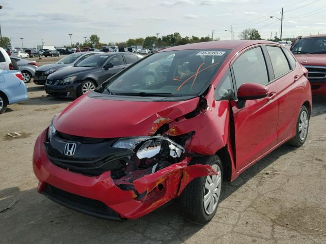 JHMGK5H56GX032330 - 2016 HONDA FIT LX RED photo 2