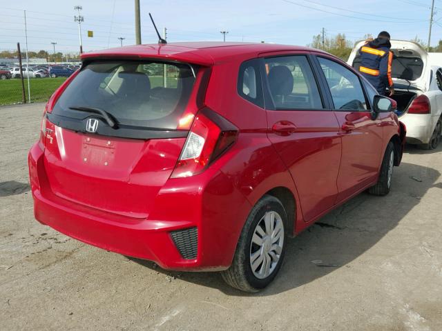 JHMGK5H56GX032330 - 2016 HONDA FIT LX RED photo 4