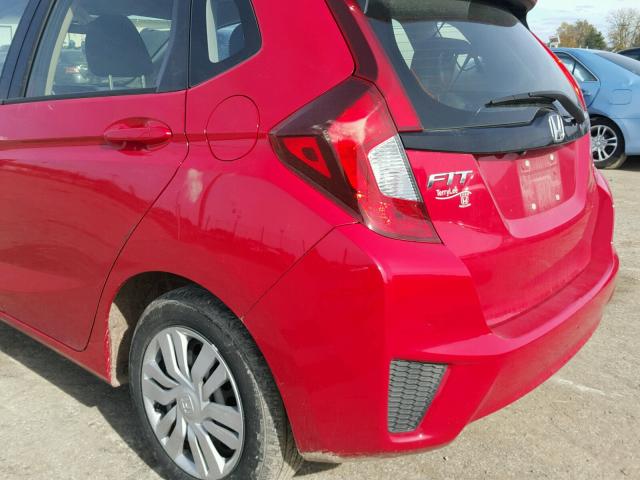 JHMGK5H56GX032330 - 2016 HONDA FIT LX RED photo 9