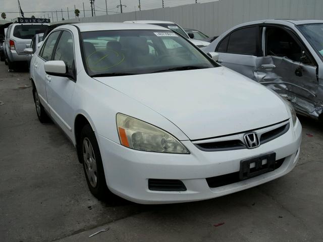 1HGCM56486A178221 - 2006 HONDA ACCORD LX WHITE photo 1