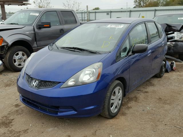 JHMGE882X9S051896 - 2009 HONDA FIT BLUE photo 2