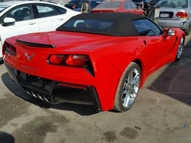 1G1YF3D74J5105079 - 2018 CHEVROLET CORVETTE S RED photo 4