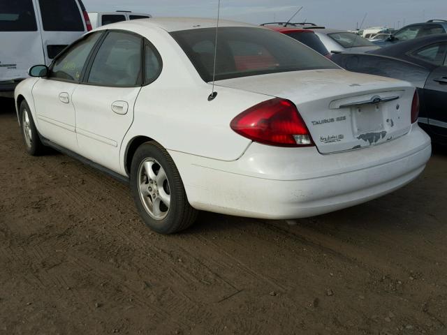 1FAFP55U12A125834 - 2002 FORD TAURUS SES WHITE photo 3