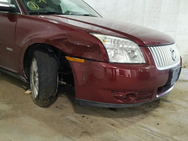 1MEHM40WX8G625932 - 2008 MERCURY SABLE LUXU RED photo 9