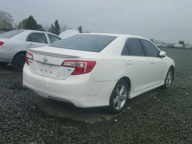 4T1BF1FK3EU359683 - 2014 TOYOTA CAMRY L WHITE photo 4