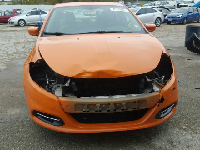 1C3CDFBA4DD213921 - 2013 DODGE DART SXT ORANGE photo 9