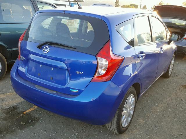 3N1CE2CP6FL422260 - 2015 NISSAN VERSA NOTE BLUE photo 4