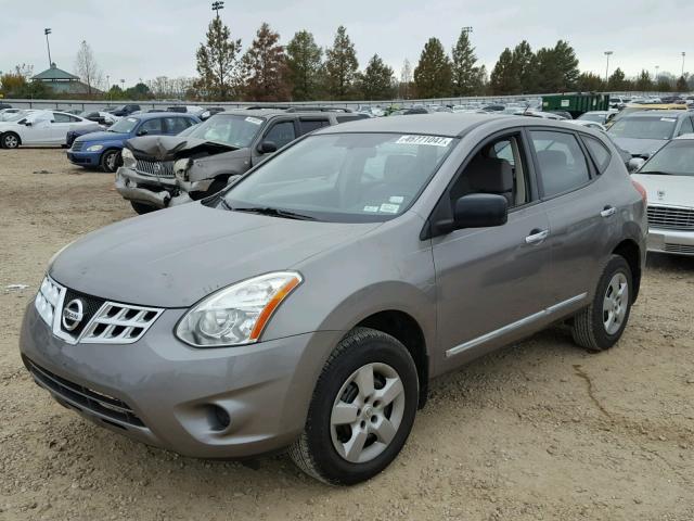 JN8AS5MTXCW604385 - 2012 NISSAN ROGUE S GRAY photo 2