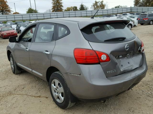 JN8AS5MTXCW604385 - 2012 NISSAN ROGUE S GRAY photo 3