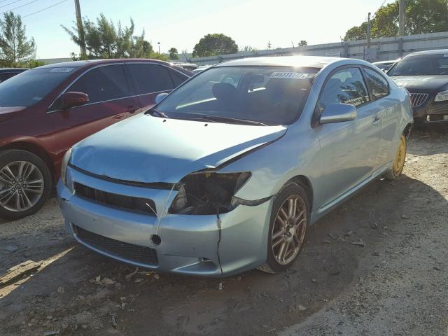 JTKDE177970189018 - 2007 TOYOTA SCION TC BLUE photo 2