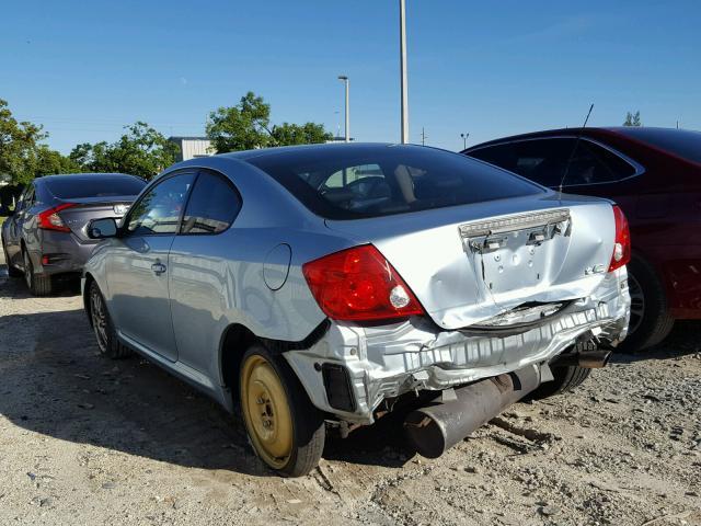 JTKDE177970189018 - 2007 TOYOTA SCION TC BLUE photo 3