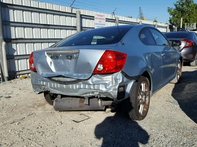 JTKDE177970189018 - 2007 TOYOTA SCION TC BLUE photo 4