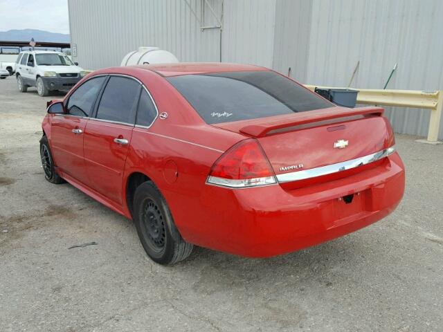 2G1WA5EN8A1242378 - 2010 CHEVROLET IMPALA LS RED photo 3