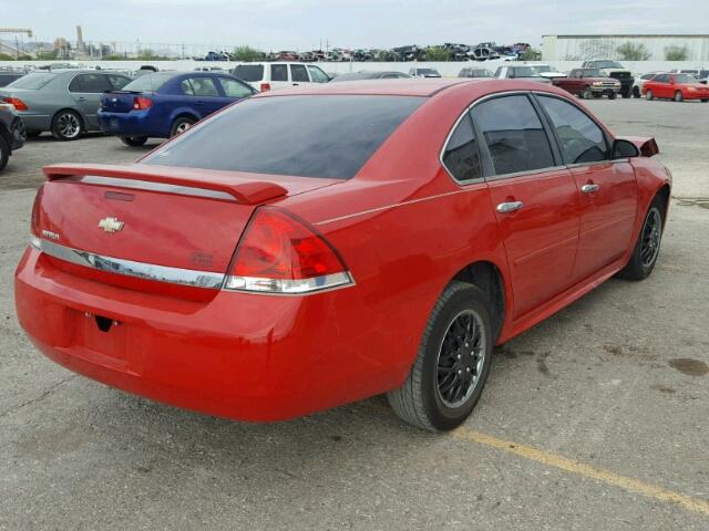 2G1WA5EN8A1242378 - 2010 CHEVROLET IMPALA LS RED photo 4