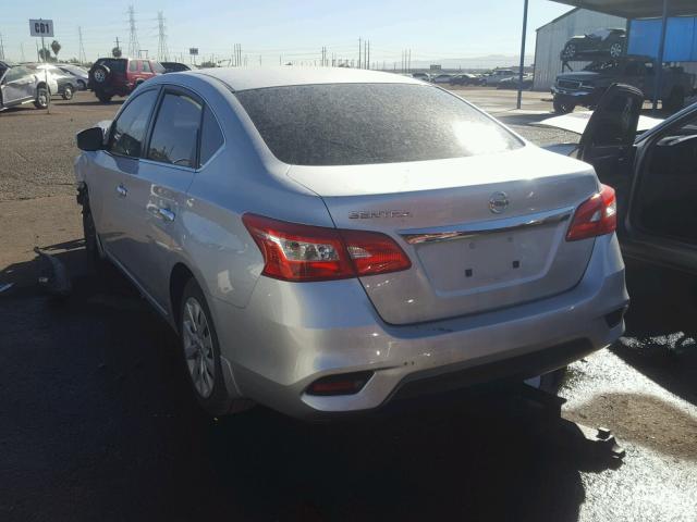 3N1AB7AP3GY269762 - 2016 NISSAN SENTRA S SILVER photo 3