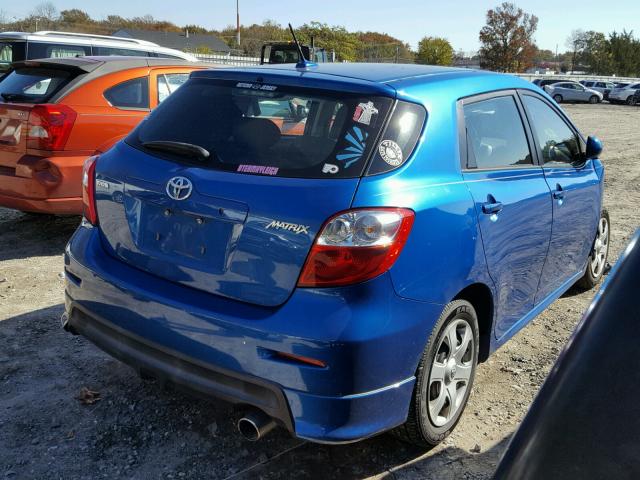 2T1KU4EE1AC343108 - 2010 TOYOTA COROLLA MA BLUE photo 4