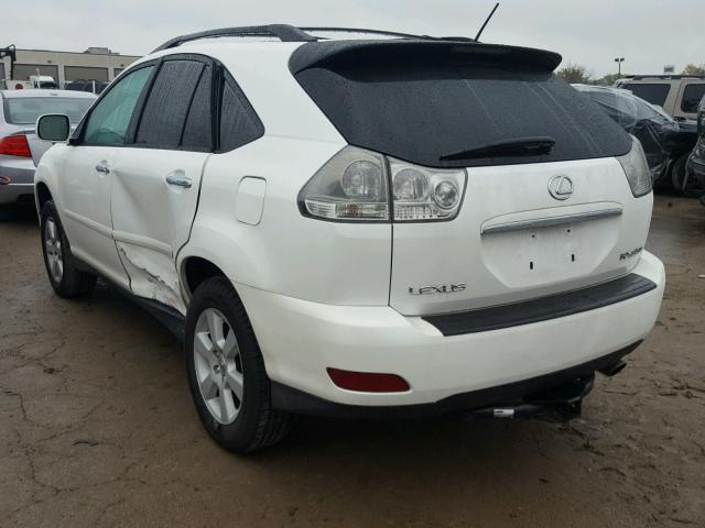 2T2HK31U68C061205 - 2008 LEXUS RX 350 WHITE photo 3