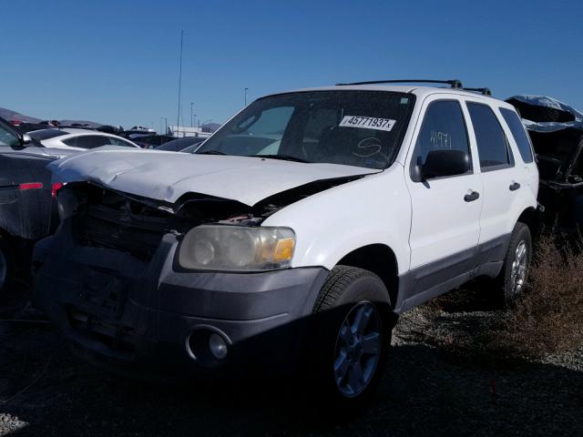 1FMYU93187KA10205 - 2007 FORD ESCAPE XLT WHITE photo 2