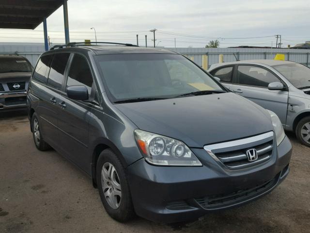 5FNRL38786B451544 - 2006 HONDA ODYSSEY EX GRAY photo 1