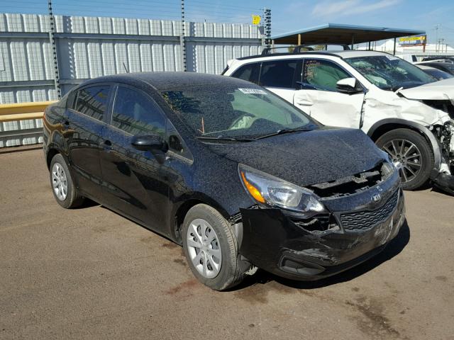 KNADM4A32D6292319 - 2013 KIA RIO LX BLACK photo 1