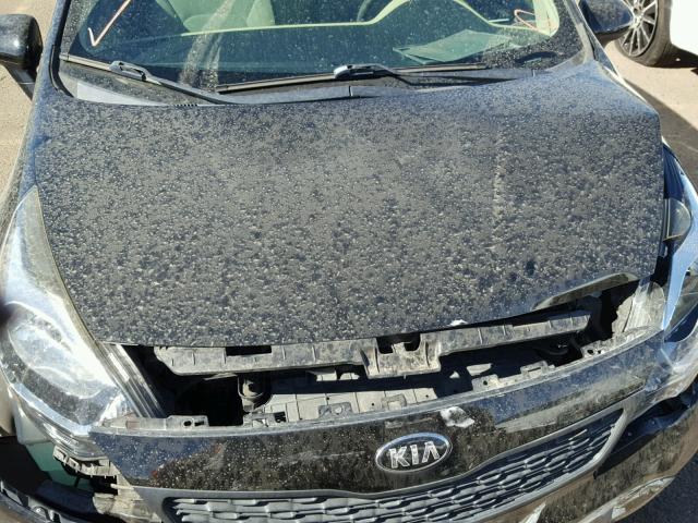 KNADM4A32D6292319 - 2013 KIA RIO LX BLACK photo 7