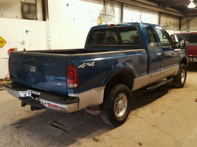 1FTNX21LXYEA36640 - 2000 FORD F250 SUPER GREEN photo 4