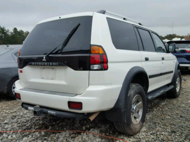 JA4LS21R64J005147 - 2004 MITSUBISHI MONTERO SP WHITE photo 4