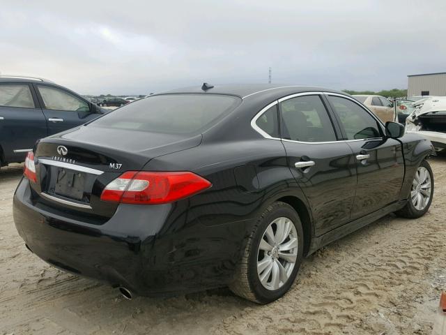 JN1BY1AP2BM324441 - 2011 INFINITI M37 BLACK photo 4