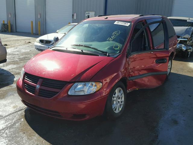 1D4GP24R66B635061 - 2006 DODGE GRAND CARA MAROON photo 2