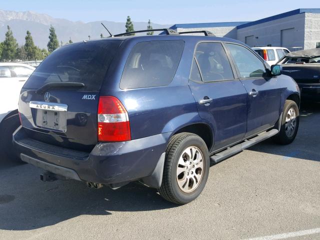 2HNYD187X3H503561 - 2003 ACURA MDX TOURIN BLUE photo 4