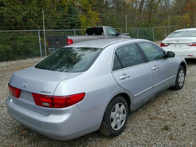 1HGCM56465A119358 - 2005 HONDA ACCORD LX SILVER photo 4