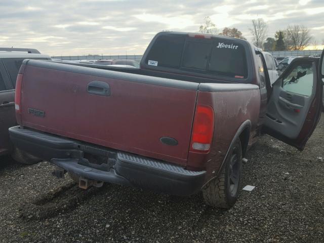 1FTRX18L53NA68955 - 2003 FORD F150 BURGUNDY photo 4