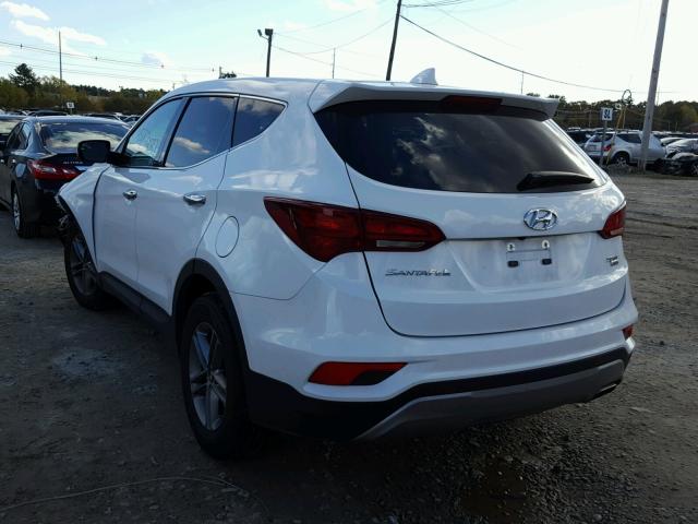 5NMZTDLB0HH017282 - 2017 HYUNDAI SANTA FE S WHITE photo 3