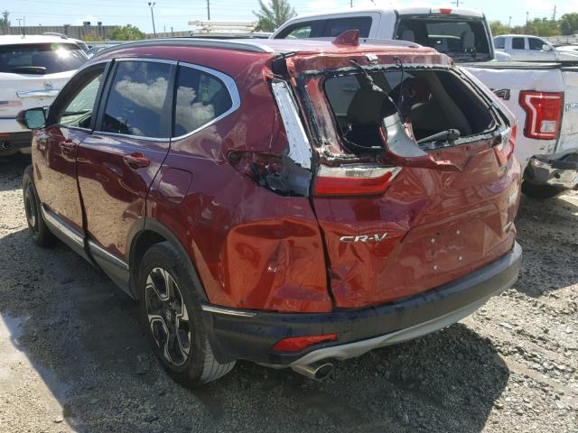 5J6RW1H98HL016563 - 2017 HONDA CR-V TOURI RED photo 3