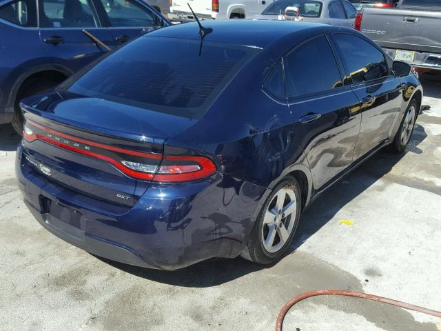 1C3CDFBB4FD405111 - 2015 DODGE DART BLUE photo 4