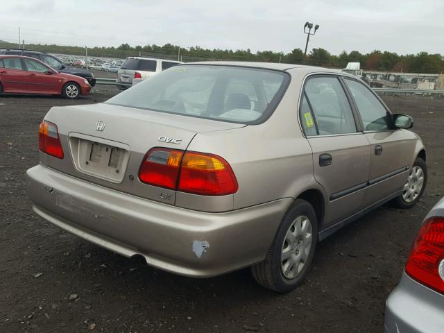 2HGEJ6670YH581423 - 2000 HONDA CIVIC LX TAN photo 4