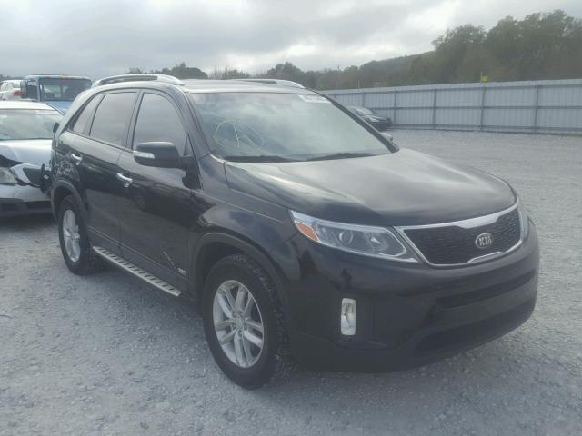 5XYKTDA68EG499156 - 2014 KIA SORENTO BLACK photo 1