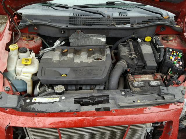 1B3HB48B37D104111 - 2007 DODGE CALIBER SX RED photo 7