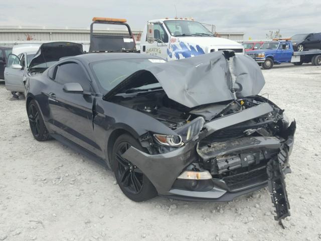 1FA6P8TH5F5305520 - 2015 FORD MUSTANG GRAY photo 1