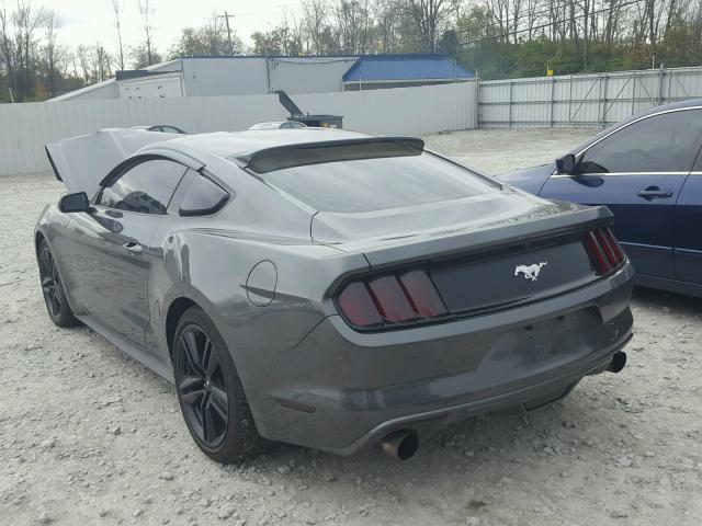 1FA6P8TH5F5305520 - 2015 FORD MUSTANG GRAY photo 3