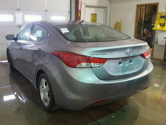 KMHDH4AE3BU122144 - 2011 HYUNDAI ELANTRA GRAY photo 3